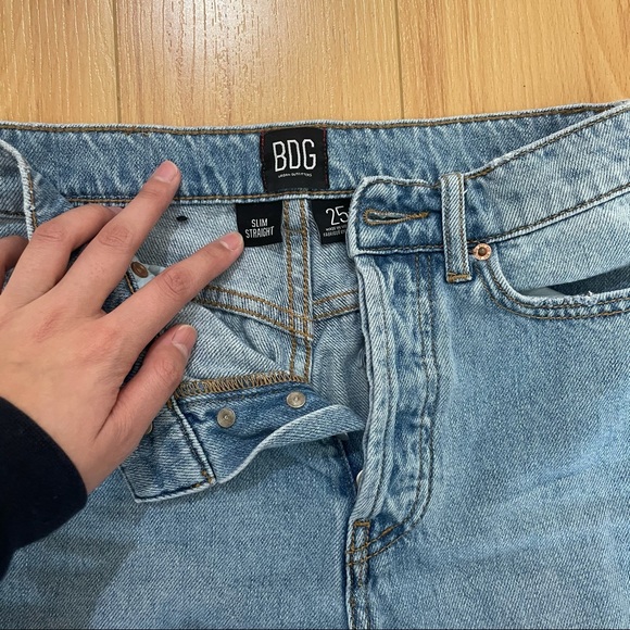 bdg slim straight jeans light wash - Picture 3 of 5